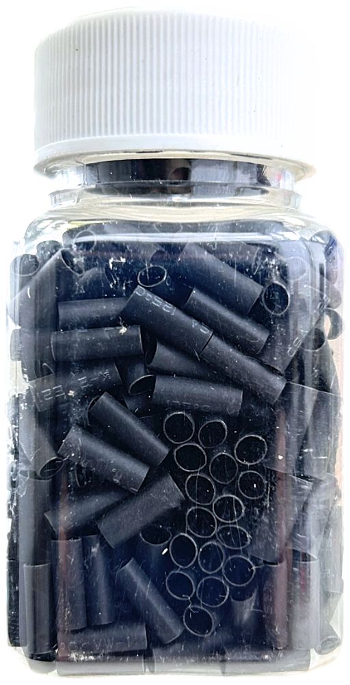 Krimpbare microklemmen Sort 500 stuks